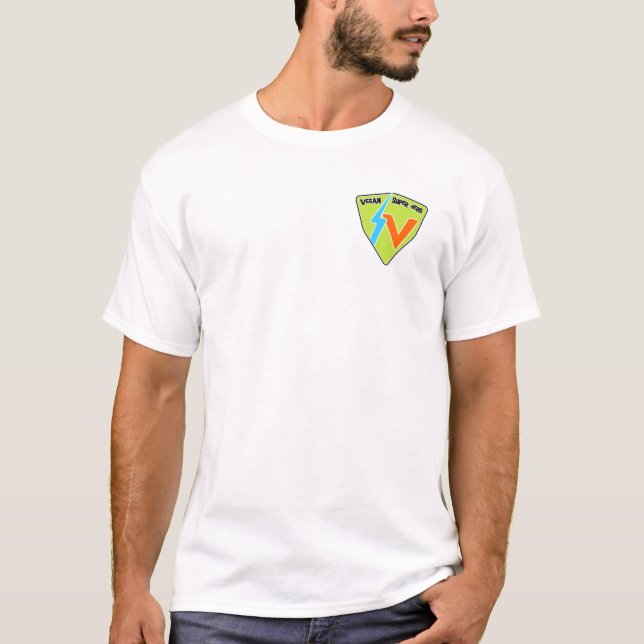 Vegan Super Hero T-Shirt (Front)