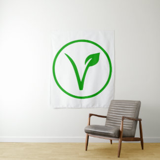 Vegan Symbol Vegetarian Veganism Animal Rights Tapestry