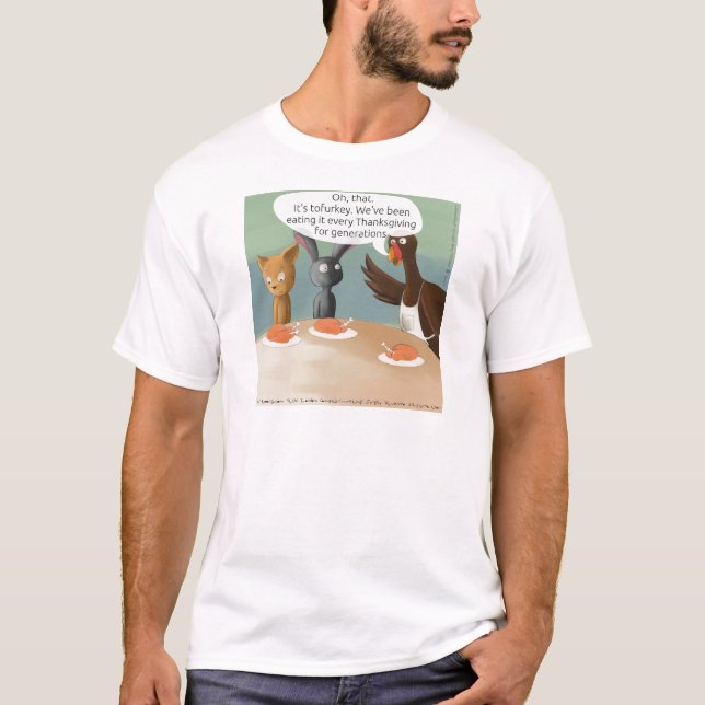 Vegan Thanksgiving Funny T-Shirt (Front)