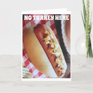 **VEGAN THANKSGIVING** HOT DOG STYLE HOLIDAY CARD