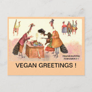 VEGAN THANKSGIVING Postcard