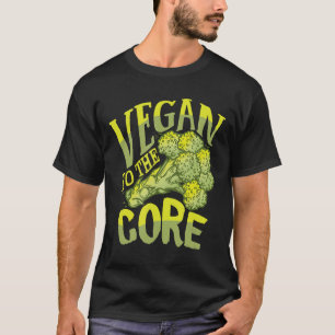 Vegan To The Core Pescatarian Environmental Funny T-Shirt