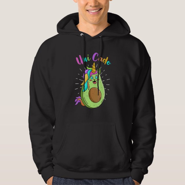 Vegan Unicorn Unicado Avocado Hoodie (Front)