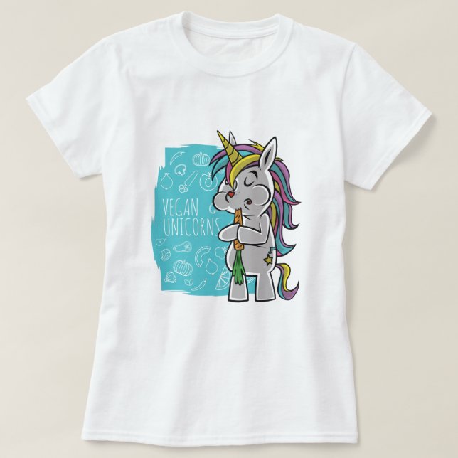 Vegan Unicorns T-Shirt (Design Front)