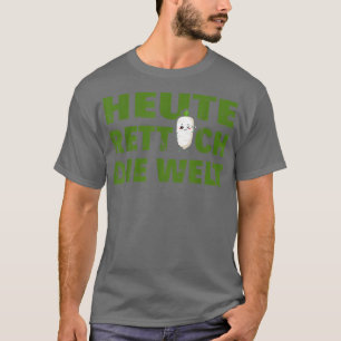 Vegan Vegan today radish the world vegetarians T-Shirt