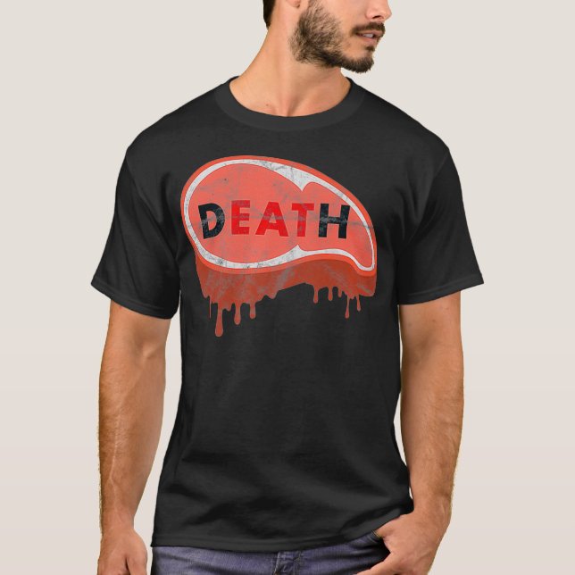 Vegan Veganism Death Plant Based Diet Seitan Tofu  T-Shirt (Front)