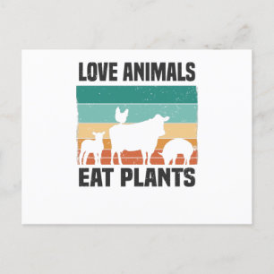 Vegan Veganism Meatless Vegan Life Postcard