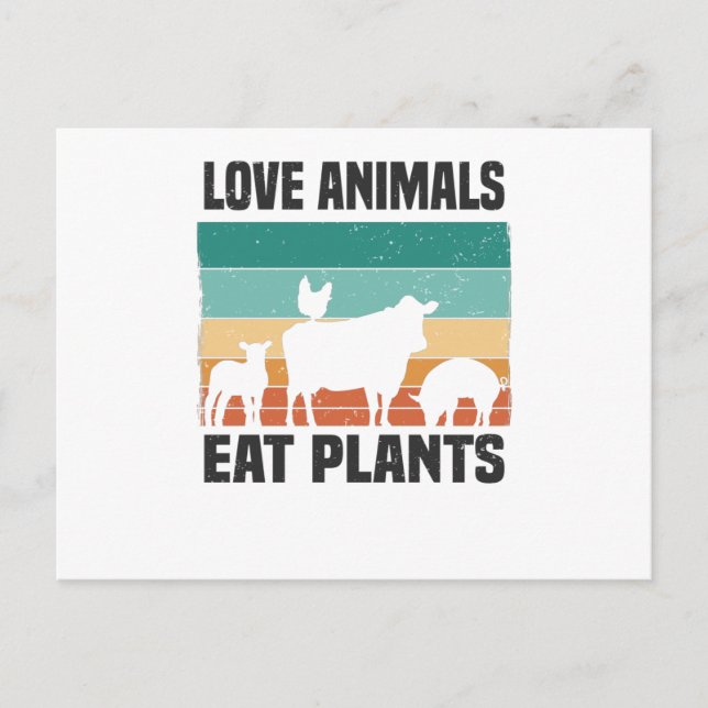 Vegan Veganism Meatless Vegan Life Postcard (Front)
