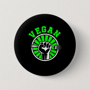 Vegan Veganism Vegetarian Animal Liberation Gift 6 Cm Round Badge