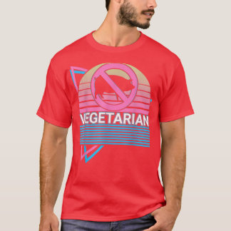 Vegan Veganism Vegetarian Retro  T-Shirt