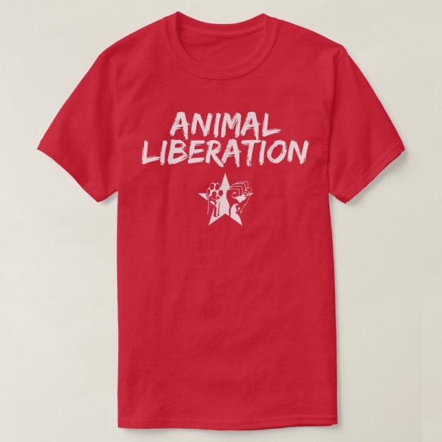 Vegan Vegans Veggie Vegetarian Animal Liberation  T-Shirt (Design Front)