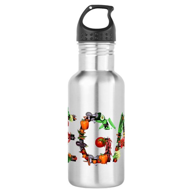 Vegan Vegetables 710 Ml Water Bottle (Front)