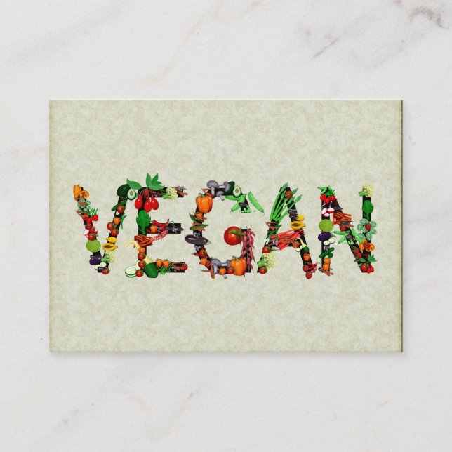 Vegan Vegetables Business Card (Front)