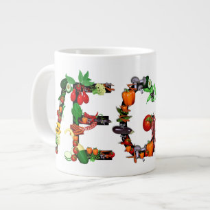 Vegan Vegetables Large Coffee Mug