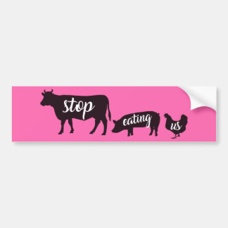 Vegan Vegetarian Animal Rights Bumper Sticker