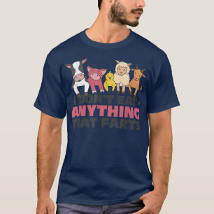 Vegan Vegetarian Food Vegans Friends Cow Pig Chick T-Shirt