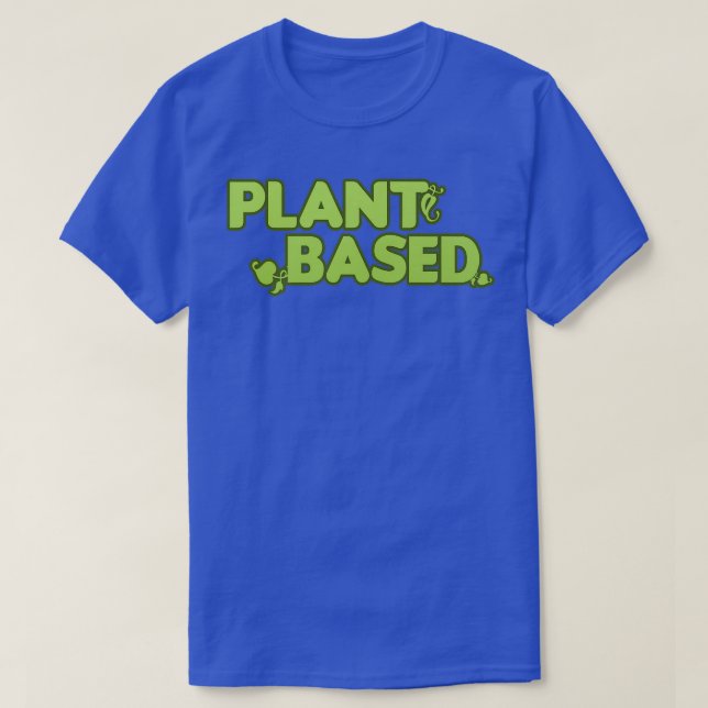Vegan Vegetarian Food Vegans Plant Based Green Vin T-Shirt (Design Front)