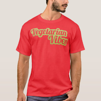 Vegan Vegetarian Food Vegans Plant Based Veggies V T-Shirt