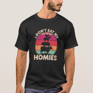Vegan Vegetarian I Don't Eat My Homies Retro T-Shirt