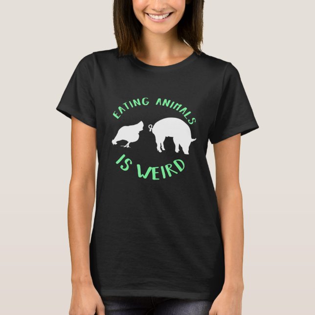 Vegan Vegetarian Lifestyle No Meat Diet Plant Base T-Shirt (Front)