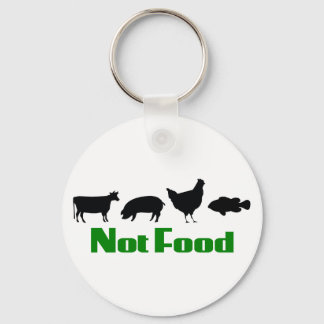 Vegan / Vegetarian Not Food Key Ring