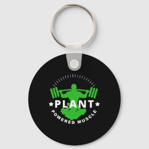 Vegan Vegetarian Plant Broccoli Bodybuilding Lift Key Ring