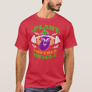 Vegan Vegetarian Plant Eggplant Bodybuilding Lift T-Shirt