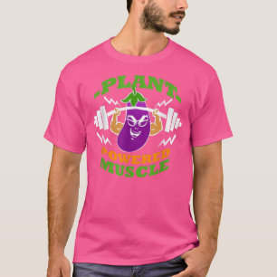 Vegan Vegetarian Plant Eggplant Bodybuilding Lift T-Shirt