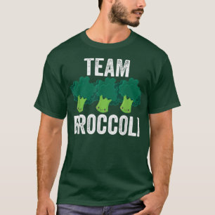 Vegan Vegetarian Team Brocolli Vegetable Veggie Ma T-Shirt
