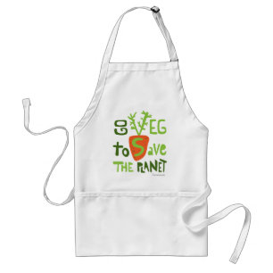Vegan Vegetarian Text Design Apron