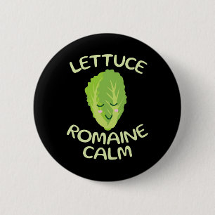 Vegan Vegetarian Unique Gifts Apparel Vegan Lettuc 6 Cm Round Badge