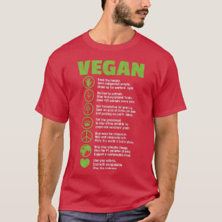 Vegan Vegetarian Veganism PlantBased Diet Distress T-Shirt