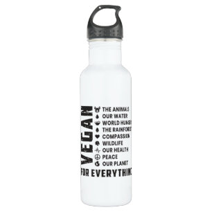 Vegan Vegetarian Vegetables Veganism Funny Gift 710 Ml Water Bottle