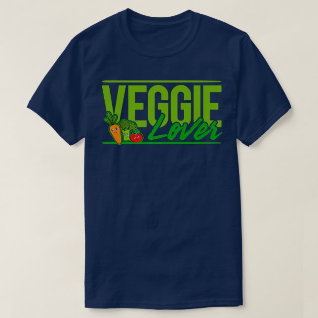 Vegan  Veggie Lover (D0010627A)  T-Shirt (Design Front)