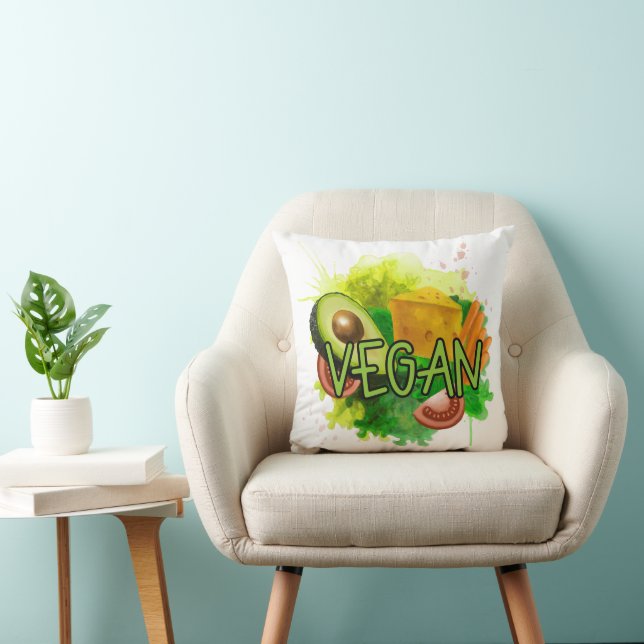 Vegan Veggies  Cushion (Chair)