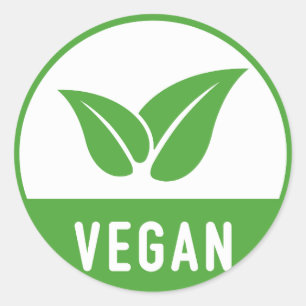 Vegan Warning Culinary Diet Bakery Classic Round Sticker