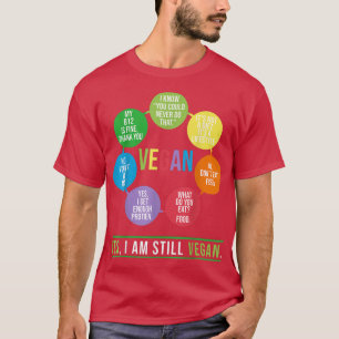 Vegan Yes I Am Still Vegan Vegetarians T-Shirt