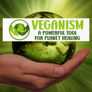 Veganism, Good For You Better For All, Activism  Bumper Sticker