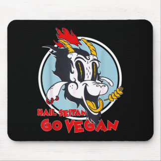 Veganism humour wheat gluten hail seitan go vegan mouse mat