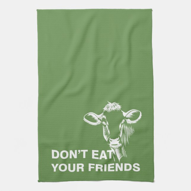 Veganism Tea Towel (Vertical)