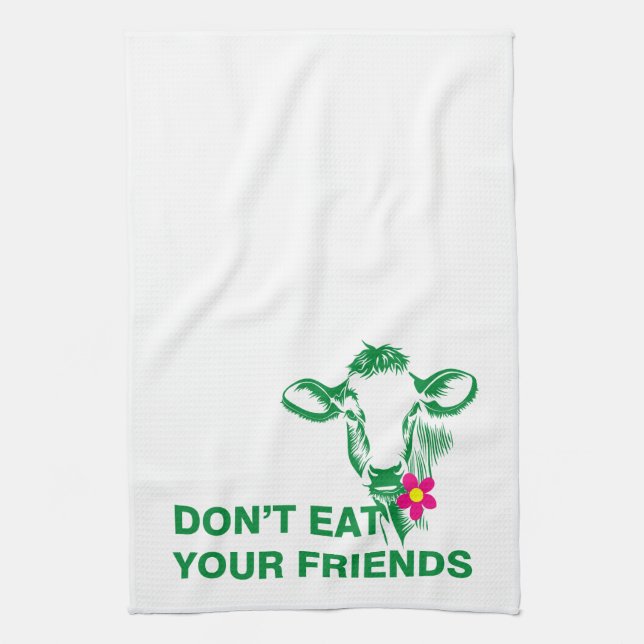Veganism Tea Towel (Vertical)
