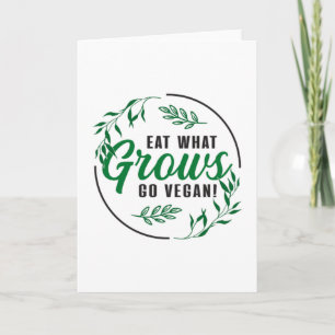 Veganism Vegans Animal Rights Vegan Funny Gift Card