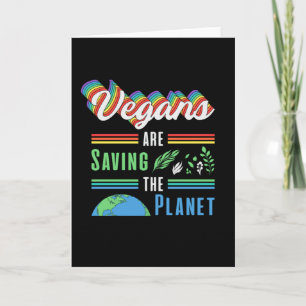Veganism Veggie Vegetables Vegan Animals Gift Idea Card