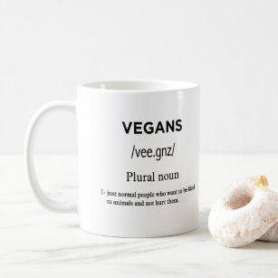 vegans definition coffee mug