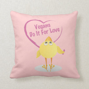 Vegans Do It For Love Cushion