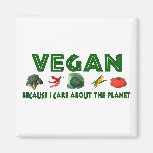 Vegans For The Planet Magnet (Front)