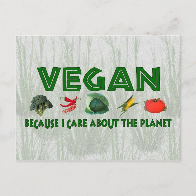 Vegans for the Planet Postcard (Front)