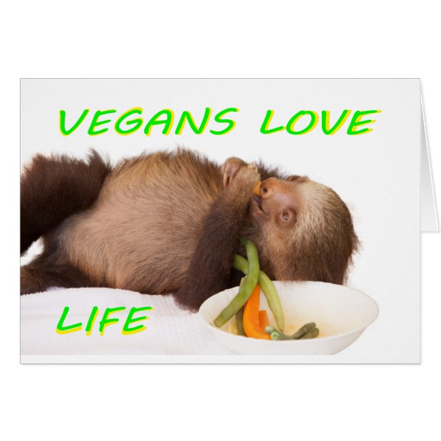 vegans love life , slothie (Front Horizontal)
