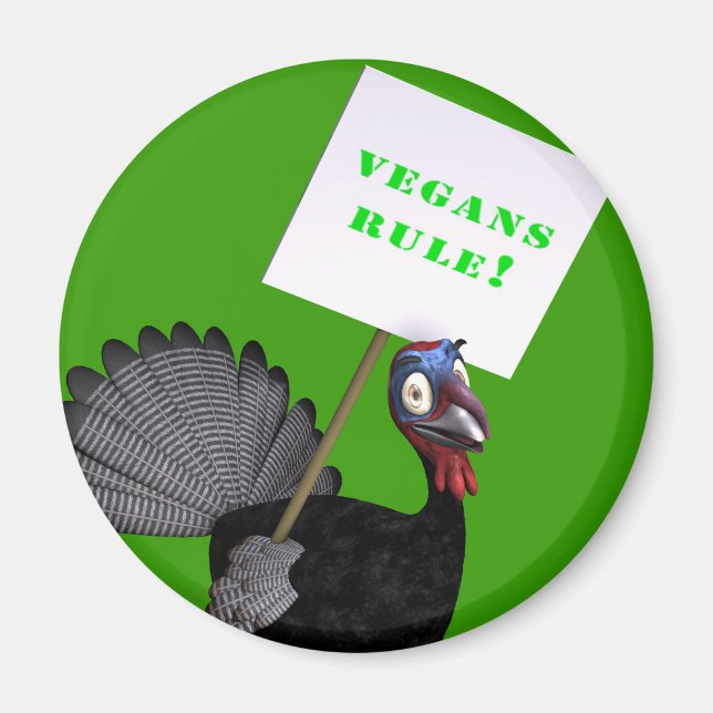 Vegans Rule! Magnet (Front)