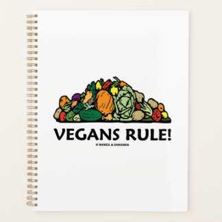 Vegans Rule! Pile Of Vegetables Planner